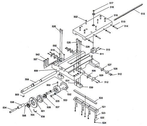 збірна схема супорту токарного верстата Профі 550 Профі 550 Схема збирання супорта токарного верстата